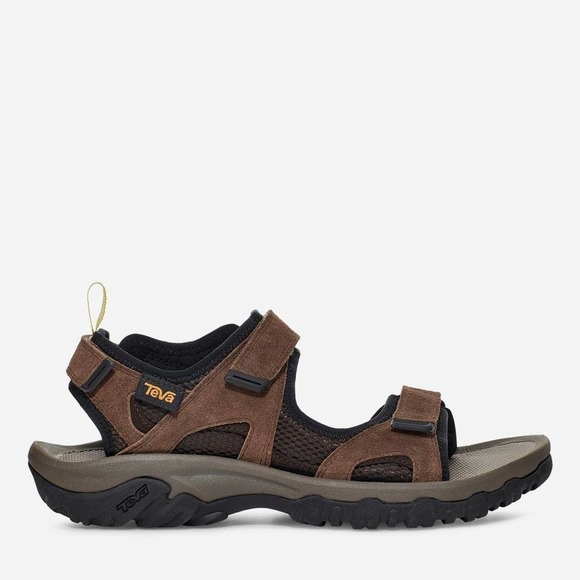 Teva Mens NWOB Trailpulse Outdoor Brown Suede Sandals Size 12 - Picture 8 of 8